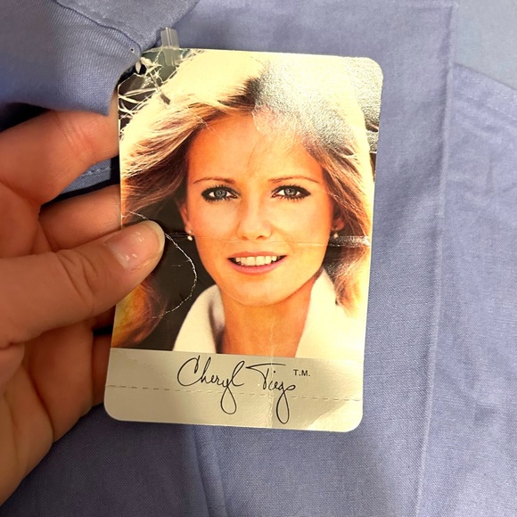 Vintage NWT Cheryl Tiegs Chic A-Line Blue Skirt - Picture 3 of 7